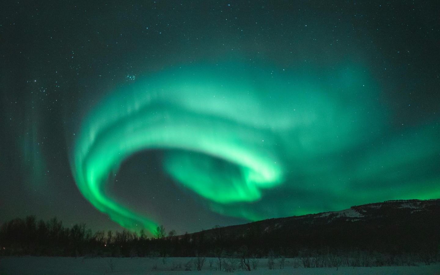 Breathtaking Aurora Borealis Dancing in the Night Sky