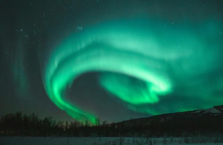 Breathtaking Aurora Borealis Dancing in the Night Sky