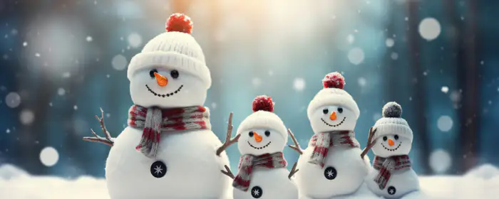 UltraWide 32:9 fun wallpapers (3840x1080): snowman, forest, Christmas, smile
