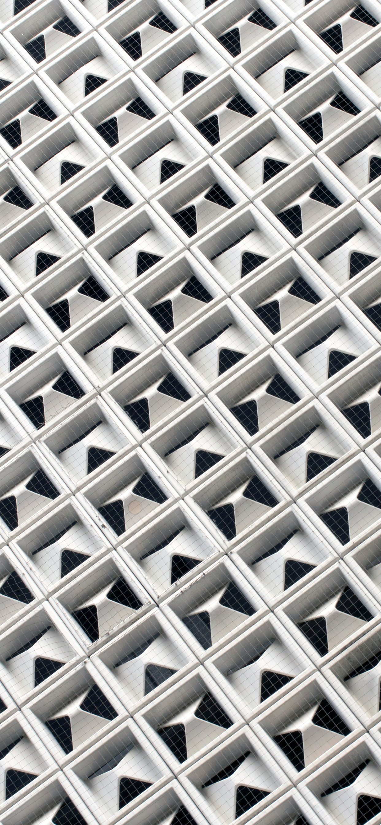 Modern architectural facade with geometric pattern - Wallpapers for iPhone 11 Pro Max in 1242x2688 resolution