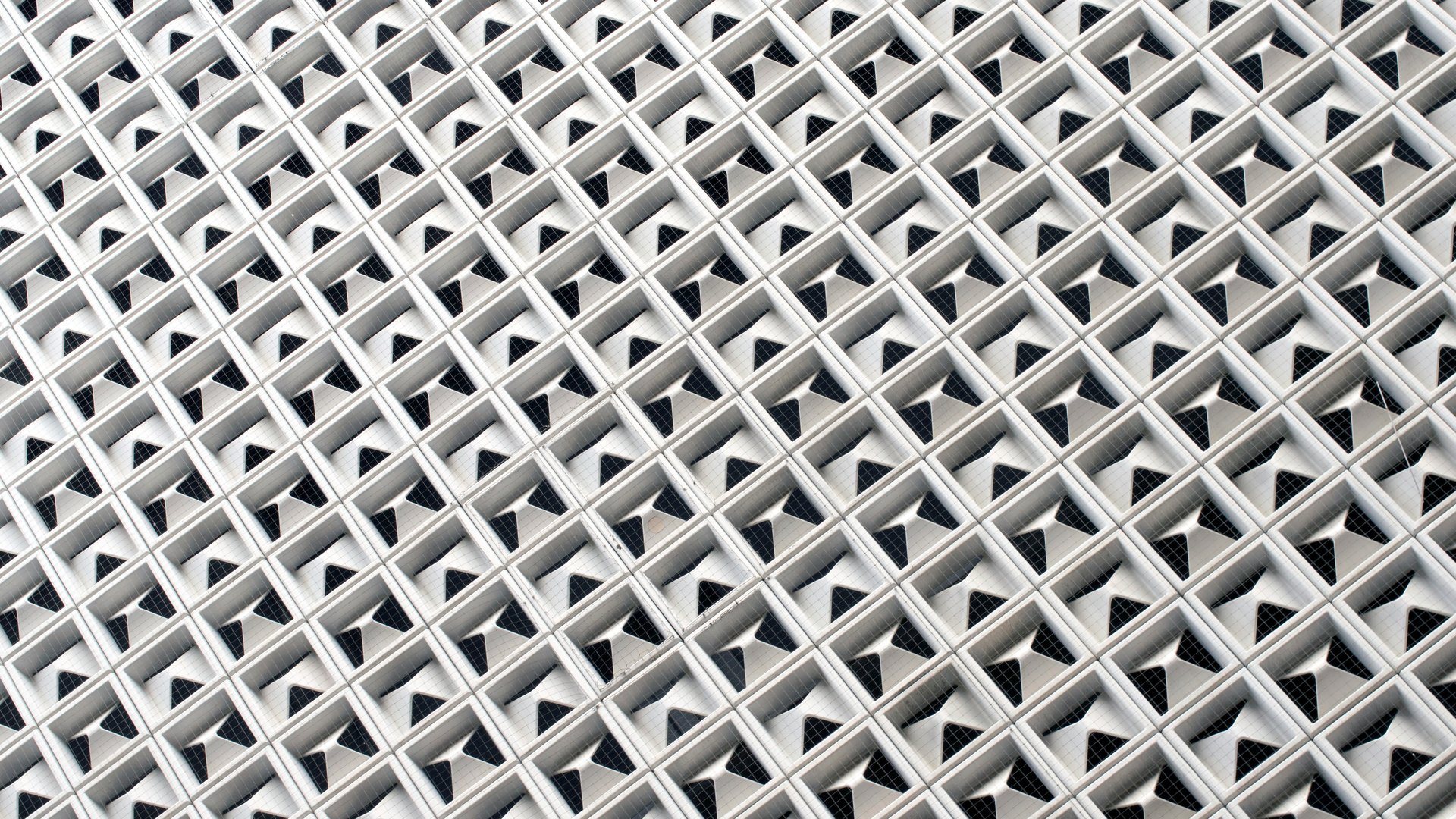 Modern architectural facade with geometric pattern - Full HD wallpapers in 1920x1080 resolution