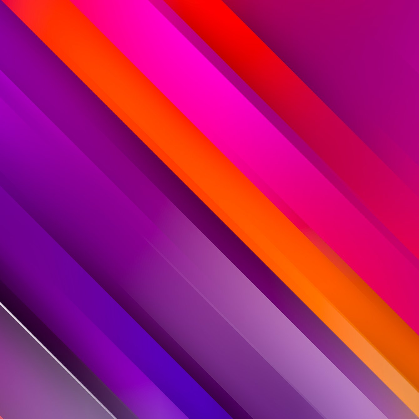 Диагональные цветные линии - Обои для Samsung Galaxy Tab в разрешении 1340x1340