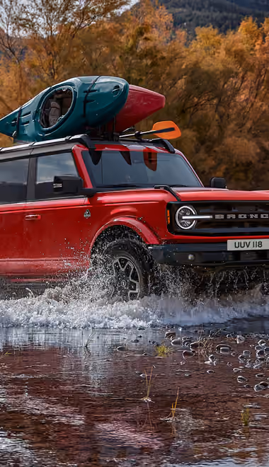 Обои машины: Ford Bronco, внедорожник, бездорожье, приключение
