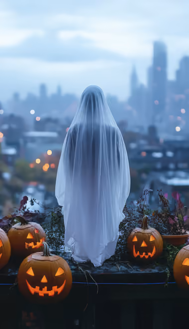 Celebrations wallpapers: Halloween, jack-o-lantern, ghost, cosplay