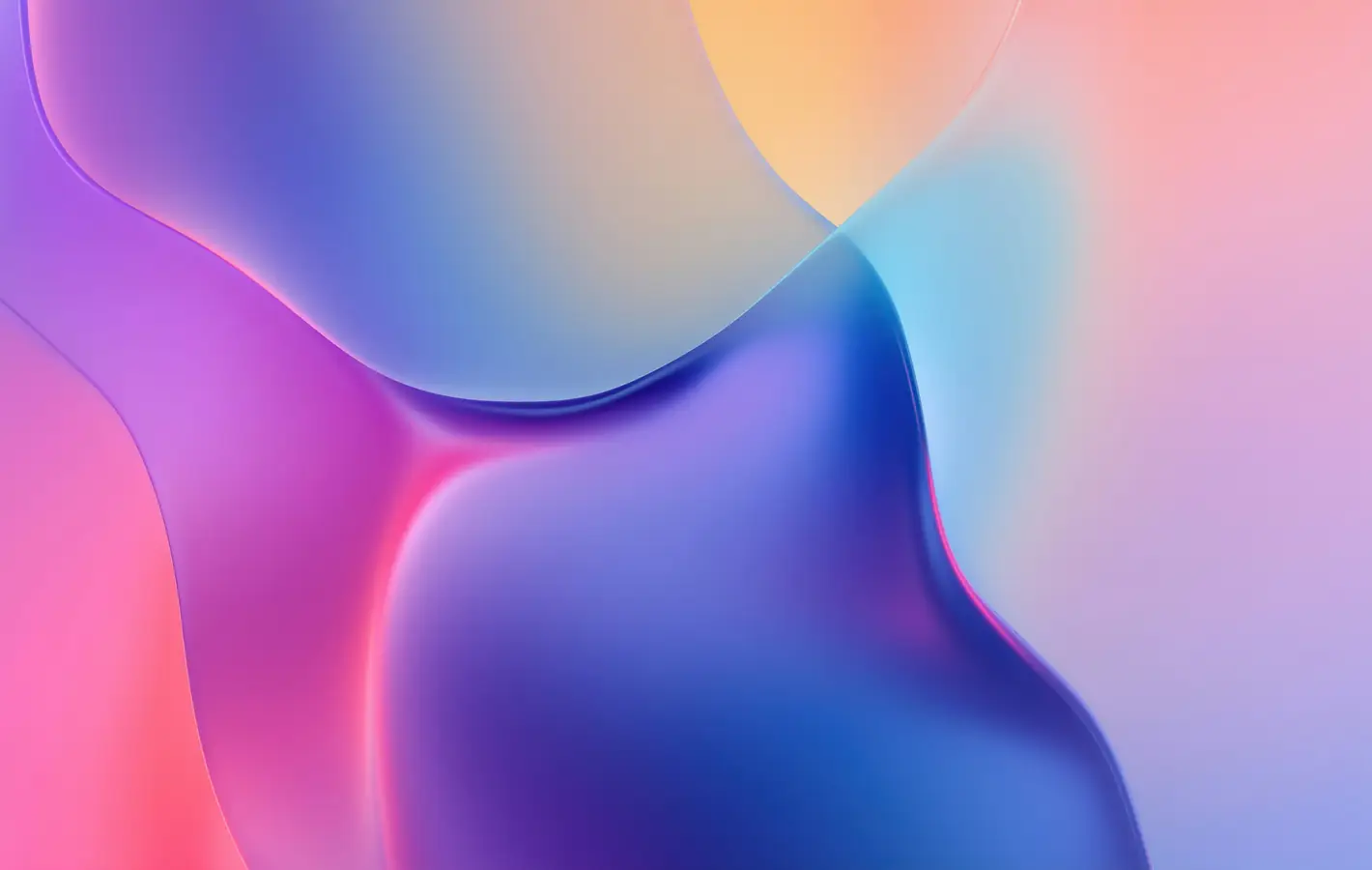 Colorful Fluid Abstract Pattern — desktop and phone wallpaper, free download