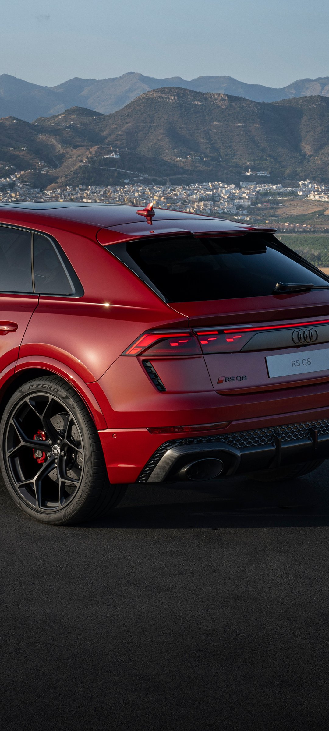 Audi RS Q8 Performance rear view - Wallpapers for Samsung Galaxy M55, POCO M4/X4/X5, Xiaomi Redmi 12/13/Note 13/Note 14/Note 14S in 1080x2400 resolution