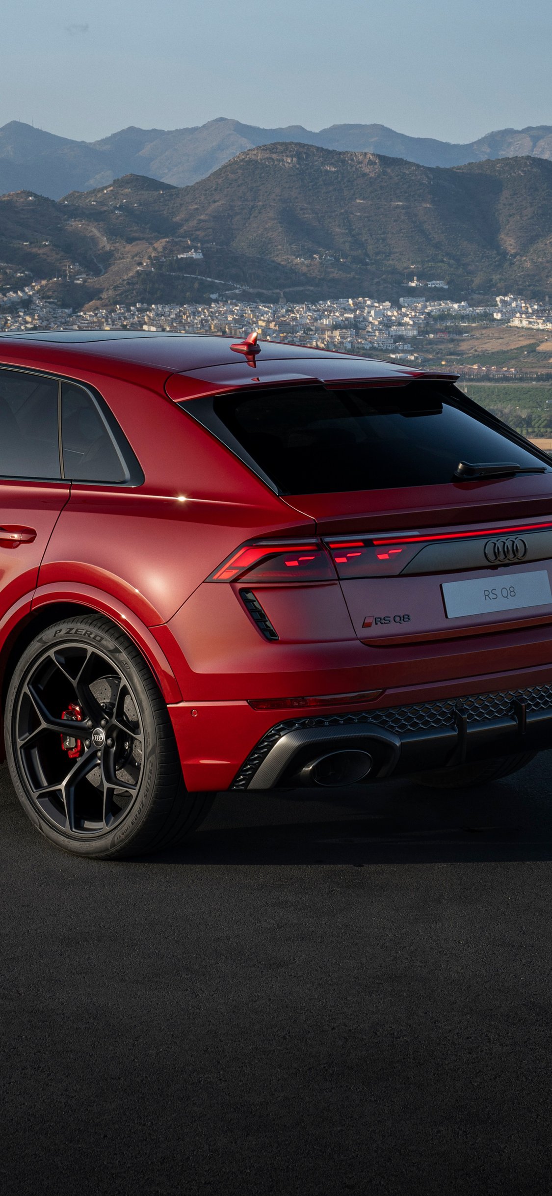 Audi RS Q8 Performance rear view - Wallpapers for iPhone X/XS/11 Pro in 1125x2436 resolution