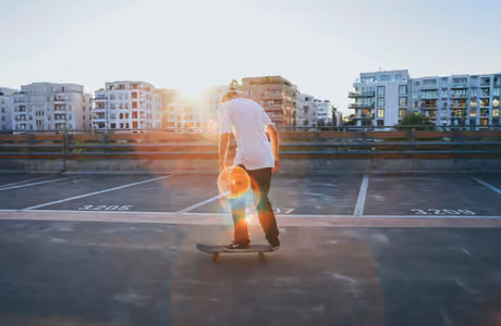 Sport wallpapers: skateboard, skater, man, parking