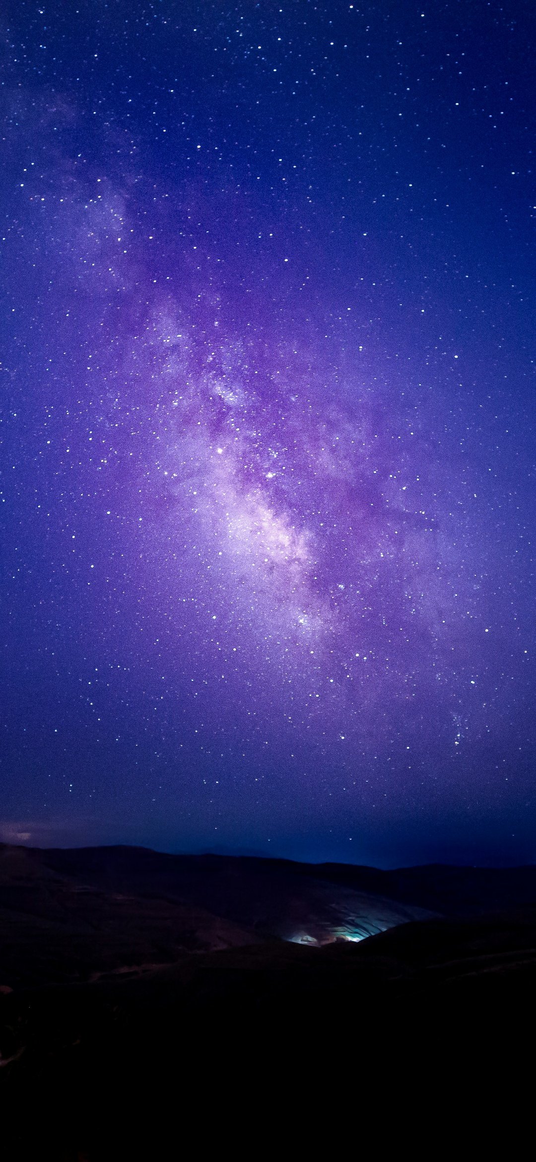 Milky Way Galaxy over Mountain Landscape - Wallpapers for iPhone 12 mini/13 mini, Samsung Galaxy S24/S24 FE/S25/S25 FE/S26/A55/A56/A35/A26/A16/M15, Xiaomi, Sony Xperia in 1080x2340 resolution