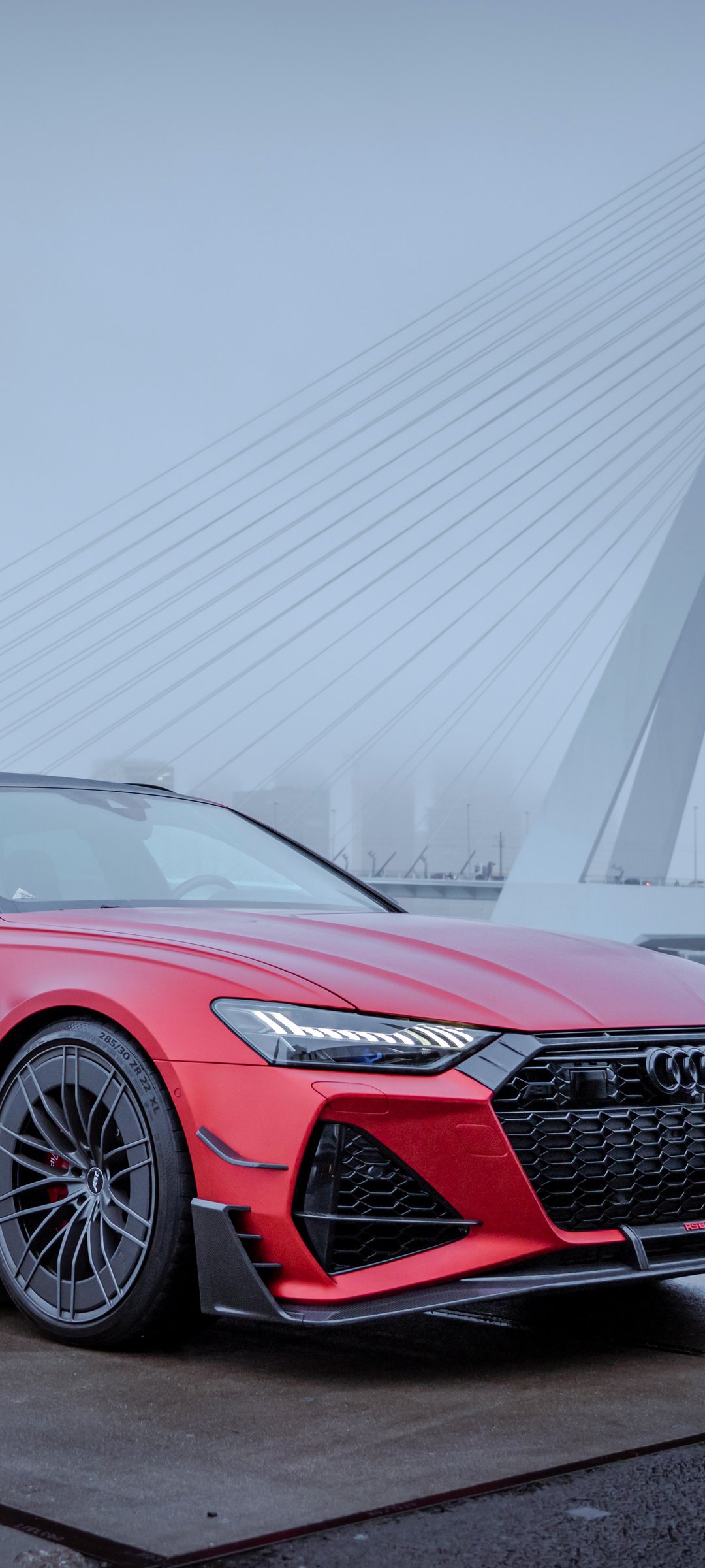 Audi RS6 ABT front view - Wallpapers for Samsung Galaxy M55, POCO M4/X4/X5, Xiaomi Redmi 12/13/Note 13/Note 14/Note 14S in 1080x2400 resolution