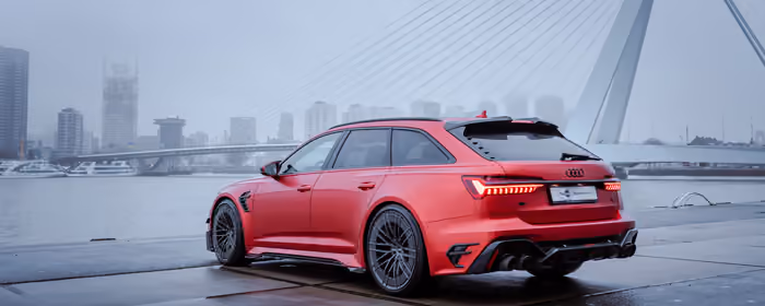 UltraWide 32:9 обои Audi RS 6 (3840x1080): Audi RS 6, обвес, ABT, спорткар