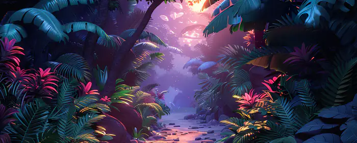 Nature wallpapers: jungles, sunset, tropics, path