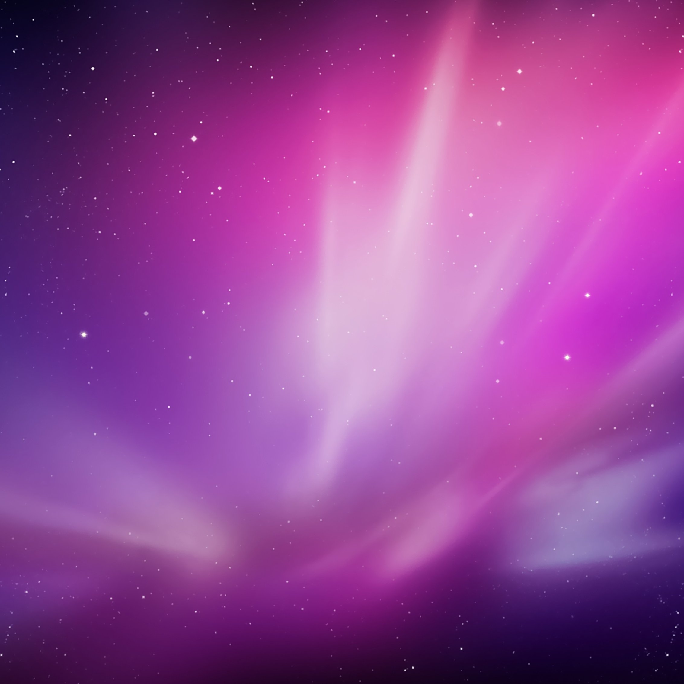 Pink violet northern lights display - Wallpapers for iPad mini 8.3″ in 2266x2266 resolution