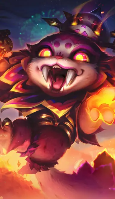 guitar Wallpapers for Xiaomi Redmi 14C, POCO C71/C75/M7, Infinix Note 8 (720x1640): League Of Legends, Gnar, character, fantastic creature