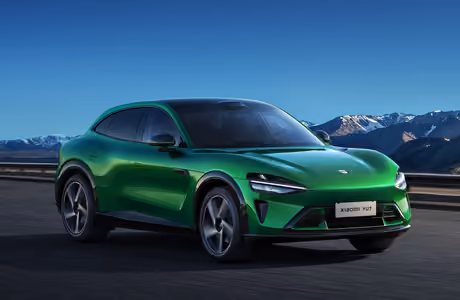 5K Eco wallpapers (5120x2880): Xiaomi YU7, electric vehicle, road, mountains
