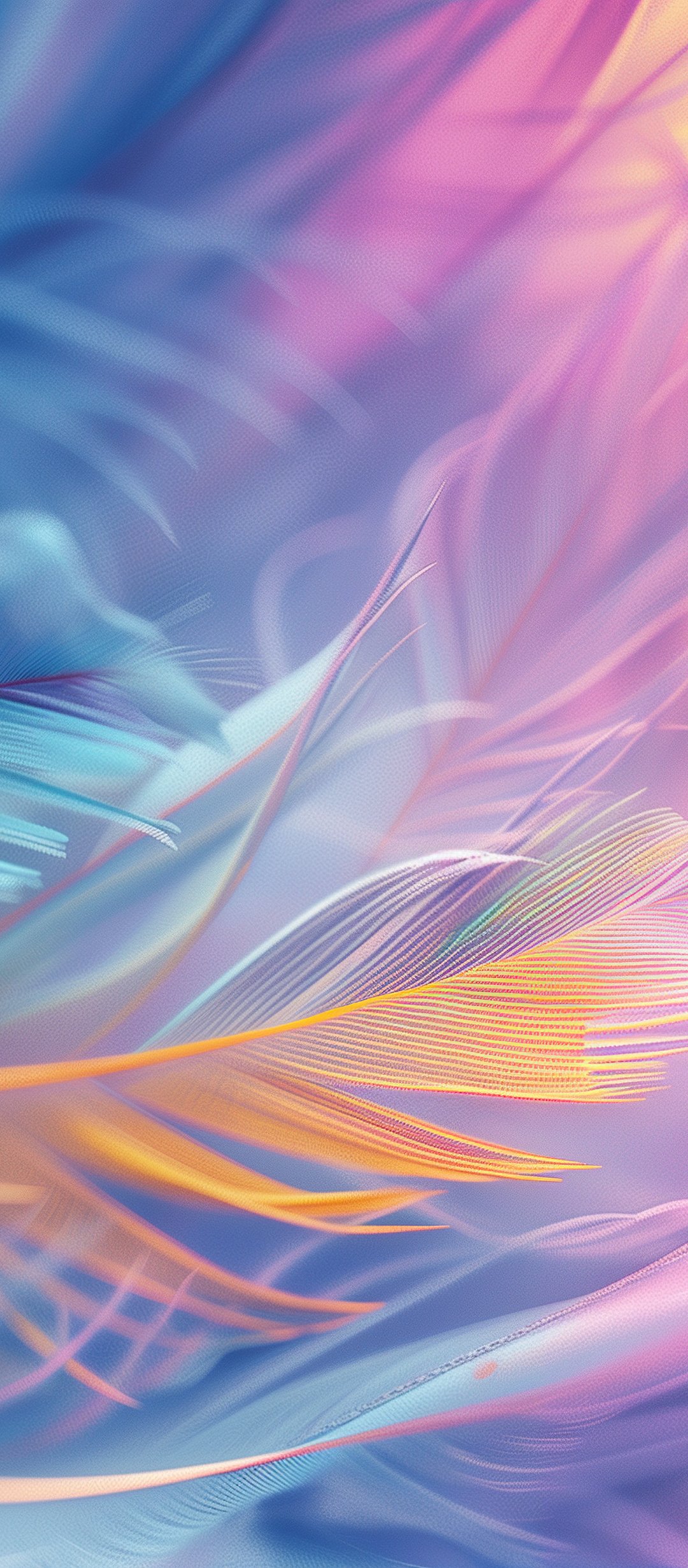 Colorful soft feathers - Wallpapers for TECNO/Infinix in 1080x2460 resolution