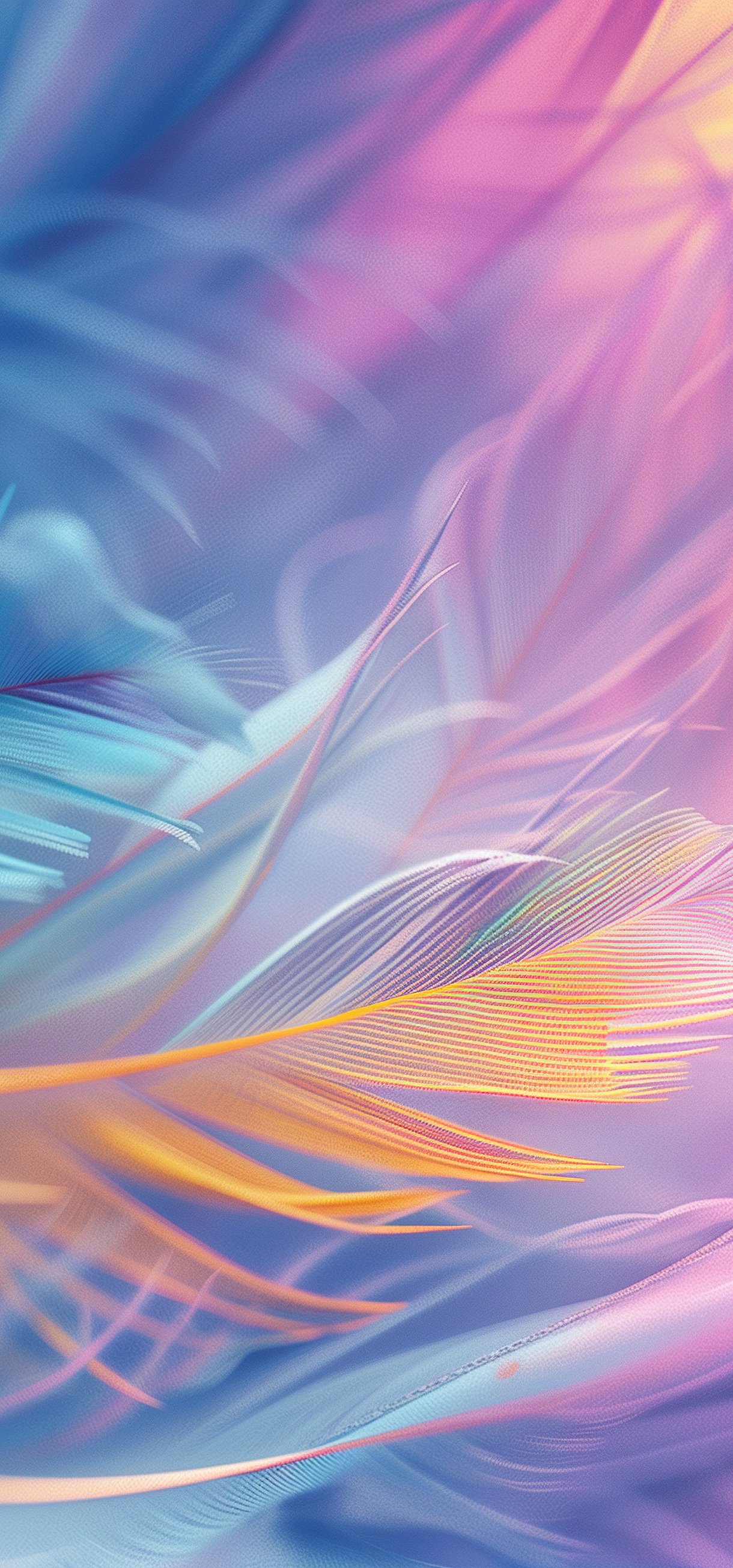 Colorful soft feathers - Wallpapers for Xiaomi 17/17 Pro in 1220x2608 resolution
