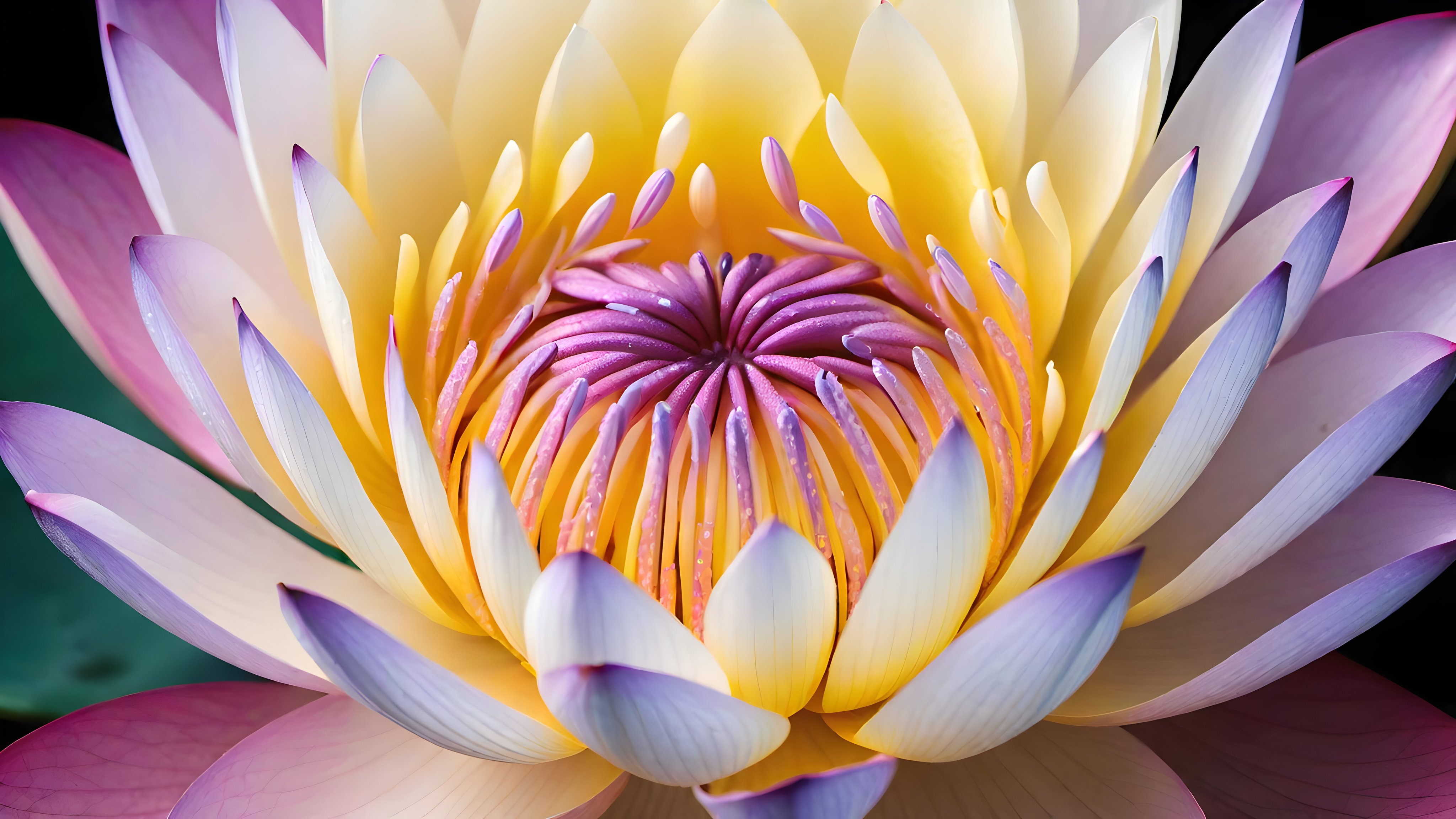 Water lily with purple petals - Wallpapers for Apple iMac 21.5″ in 4096x2304 resolution