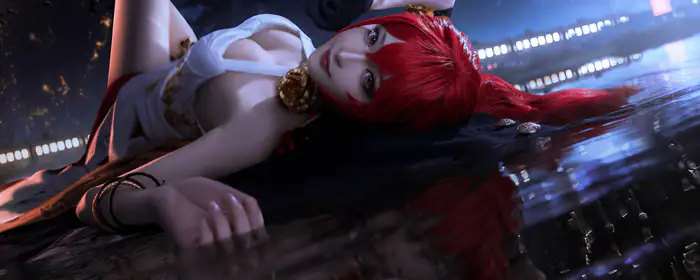 UltraWide 32:9 wallpapers (3840x1080): Honkai Star Rail, Himeko, cosplay, costume