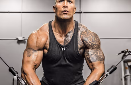 Sport wallpapers: Dwayne Johnson, bodybuilding, gym, muscles