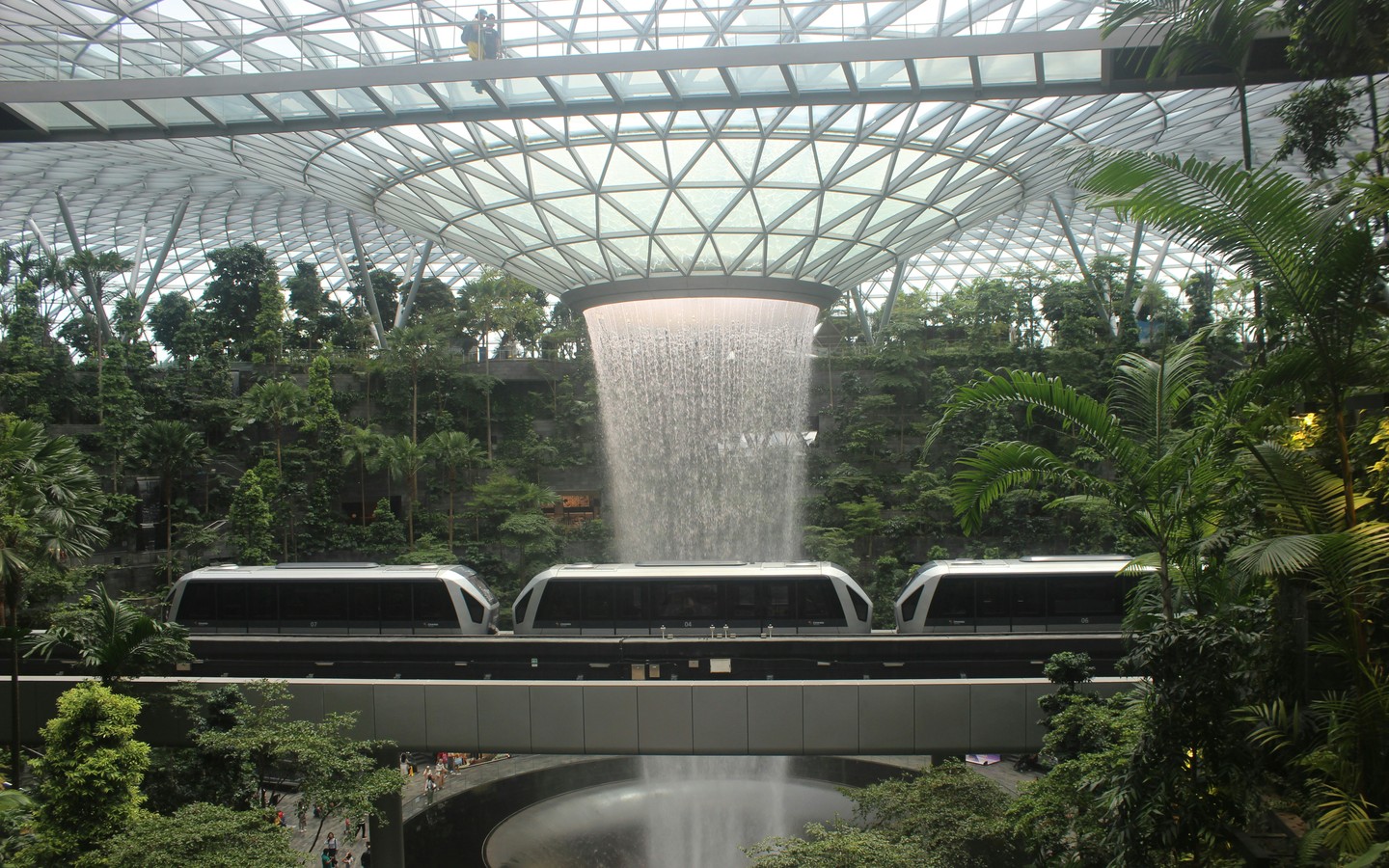 A Stunning Indoor Waterfall in Jewel Changi Airport