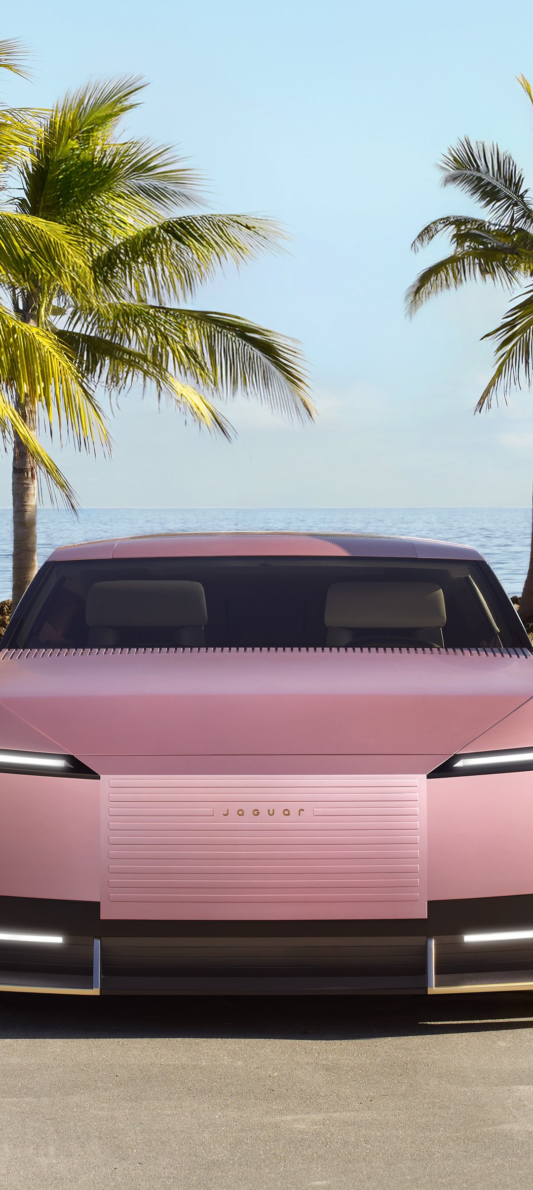 Jaguar Type 00 in Miami - Wallpapers for Samsung Galaxy A13/A14/A53, Realme 12 Pro 5G, POCO M5 in 1080x2408 resolution