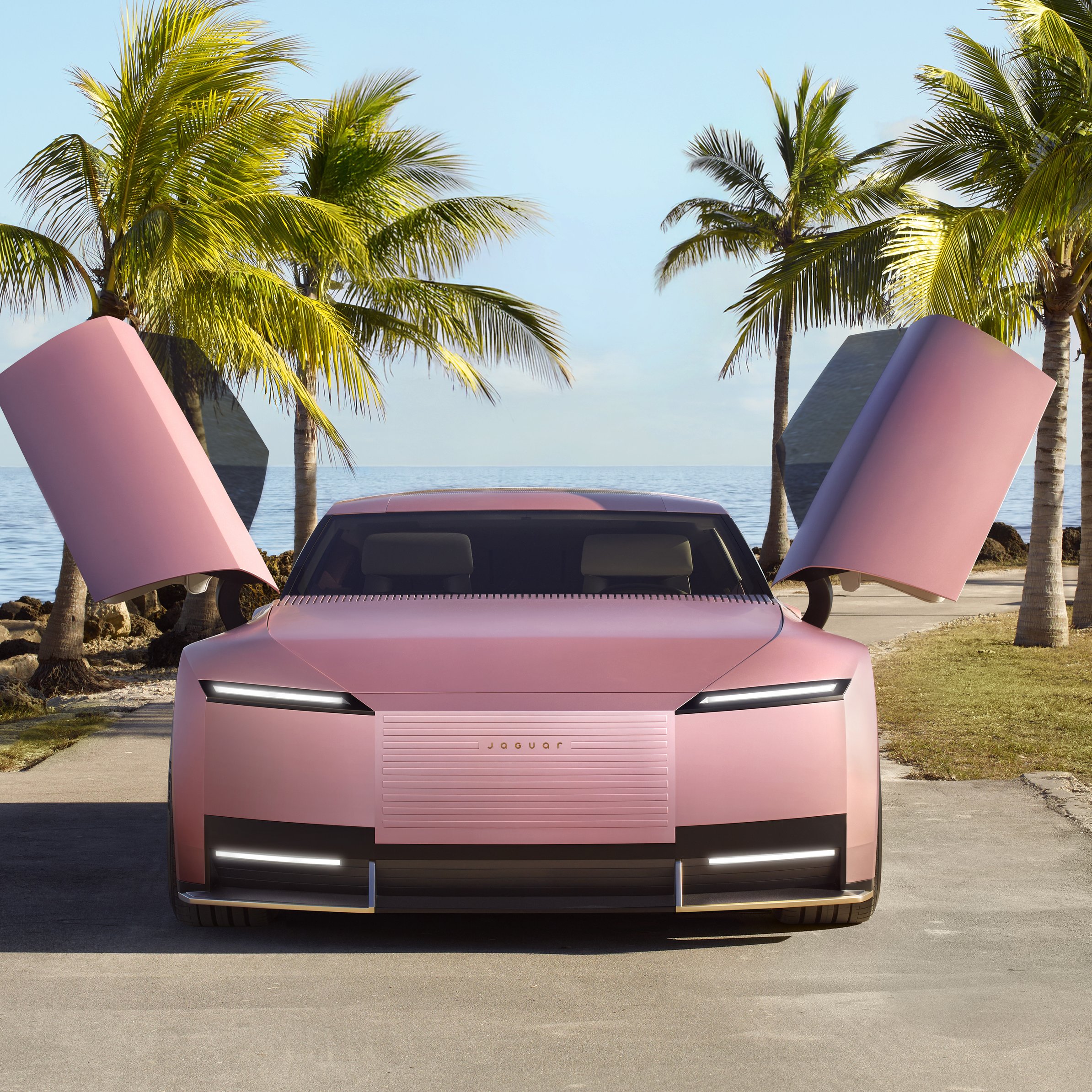 Jaguar Type 00 in Miami - Wallpapers for iPad Pro 11″ in 2388x2388 resolution
