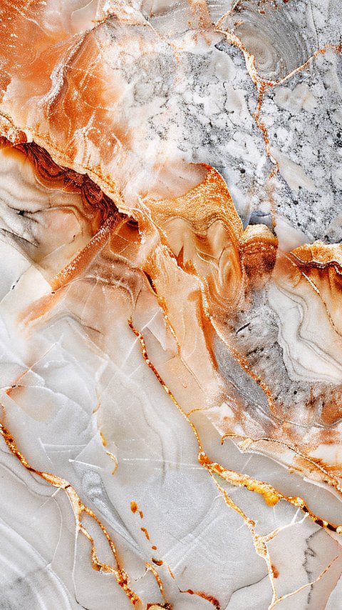 White and orange marble texture - Wallpapers for LG/ASUS in 480x854 resolution