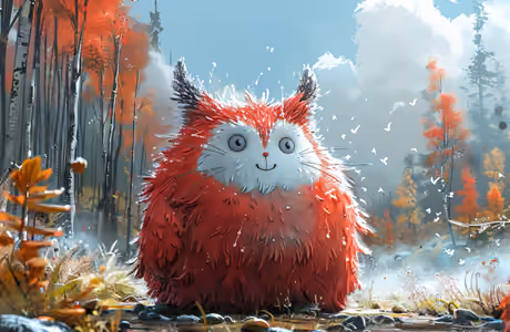 Fantasy wallpapers: fantastic creature, wildlife, autumn, fur