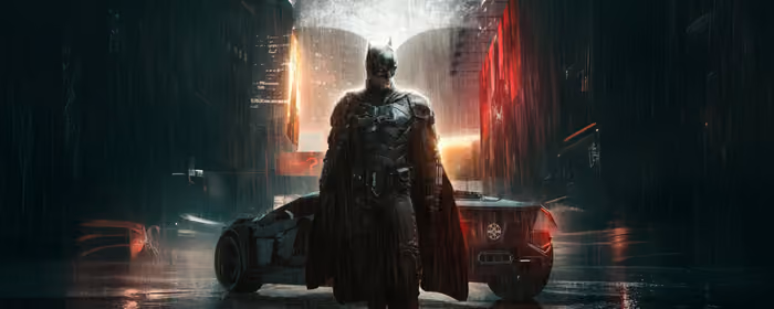 UltraWide 21:9 wallpapers (2560x1080): Batman, Batmobile, rain, night