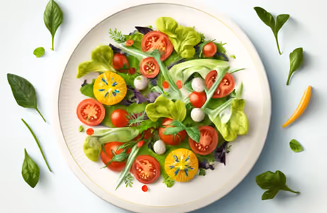Food wallpapers: salad, dish, vegetarianism, tomato