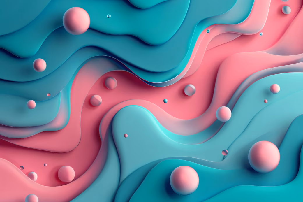 Three-dimensional colorful liquid waves - Wallpapers for Samsung Galaxy Z Fold4/Z Fold5/Z Fold6 in 1812x2176 resolution