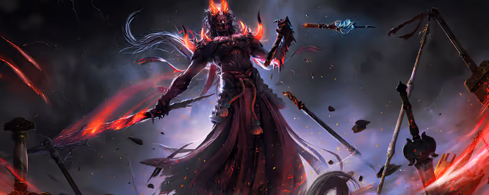 Обои игры: Naraka Bladepoint, мультиплеер, Королевская битва, воин