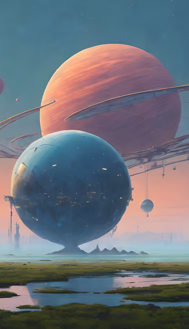 Fantasy wallpapers: planet, extraterrestrial, peace, ring