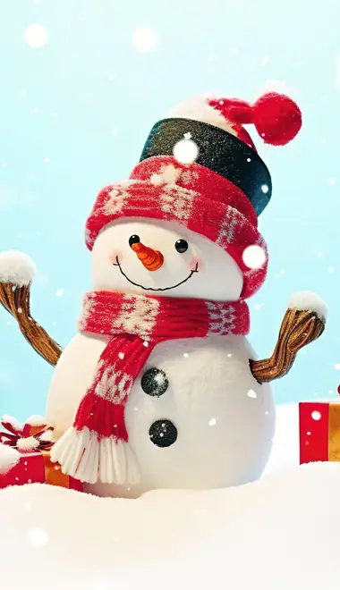 Celebrations wallpapers: snowman, winter, Christmas, gift