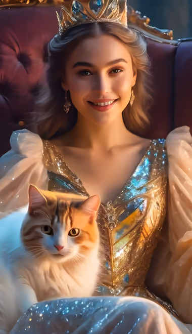 Princess Wallpapers for iPhone 15 Pro Max/14 Pro Max (1290x2796): princess, cat, girl, medieval