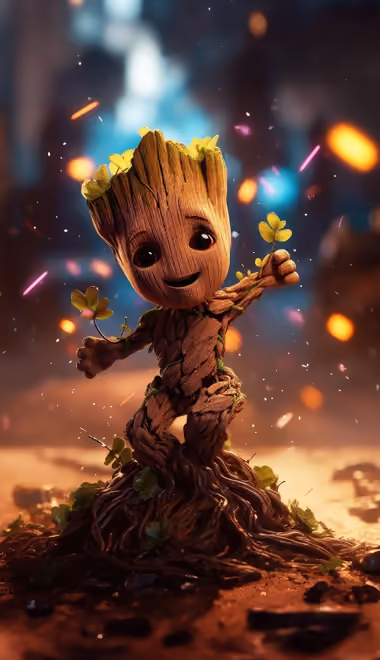 Обои фильмы: Marvel, Грут, комикс, персонаж
