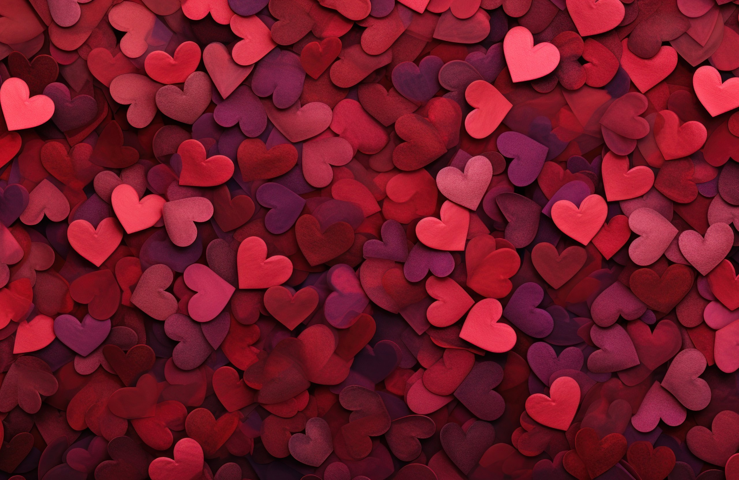 Valentines Day red hearts background - Wallpapers for Apple MacBook Air 13 M2″ in 2560x1664 resolution