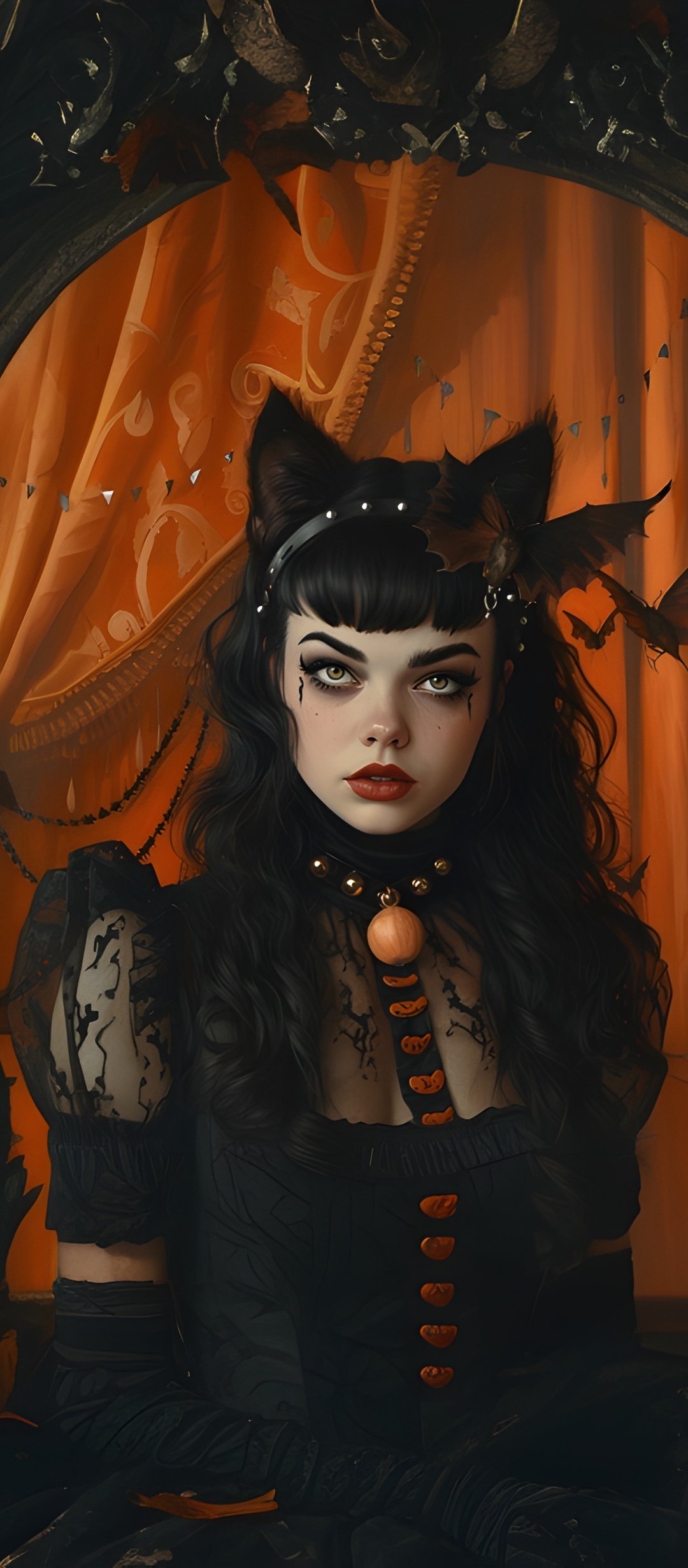 Halloween cosplay with pumpkins - Wallpapers for TECNO/Infinix in 1080x2460 resolution