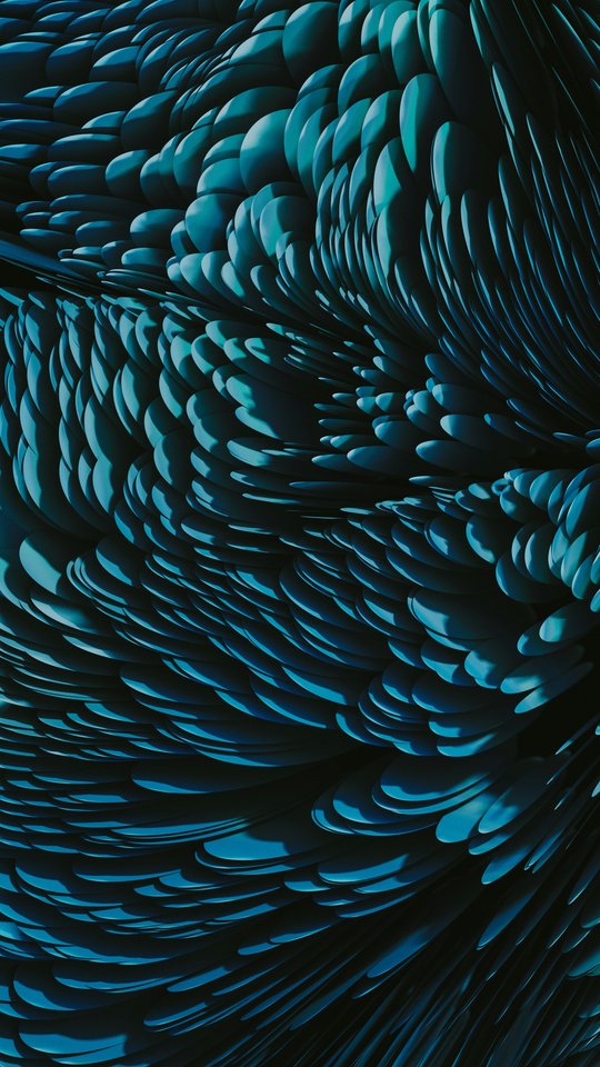 Dark blue undulating vibes - Wallpapers for Samsung, HTC, Sony in 540x960 resolution