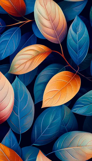 harmony Wallpapers for Samsung Galaxy Z Fold 2/3 (1768x2208): leaves, texture, autumn, pattern
