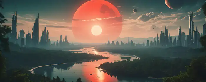 UltraWide 21:9 wallpapers (2560x1080): futurism, sci-fi, skyscrapers, river