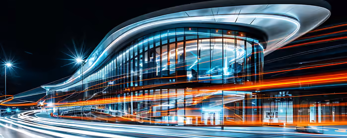 UltraWide 32:9 wallpapers (3840x1080): light Trails, building, architecture, long exposure