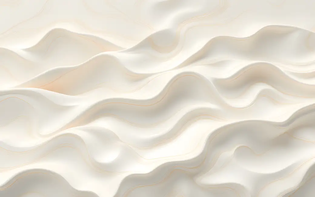 Abstract smooth white waves texture — desktop and phone wallpaper, free download