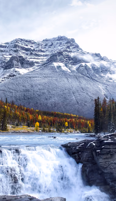 Nature wallpapers: Canada, athabasca Falls, waterfall, river