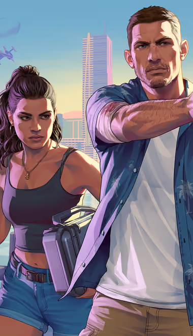 Обои игры: GTA 6, персонаж, оружие, постер