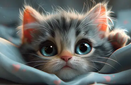 Обои для Apple iPad 1 (1024x1024): котёнок, кошка, шерсть, милые животные