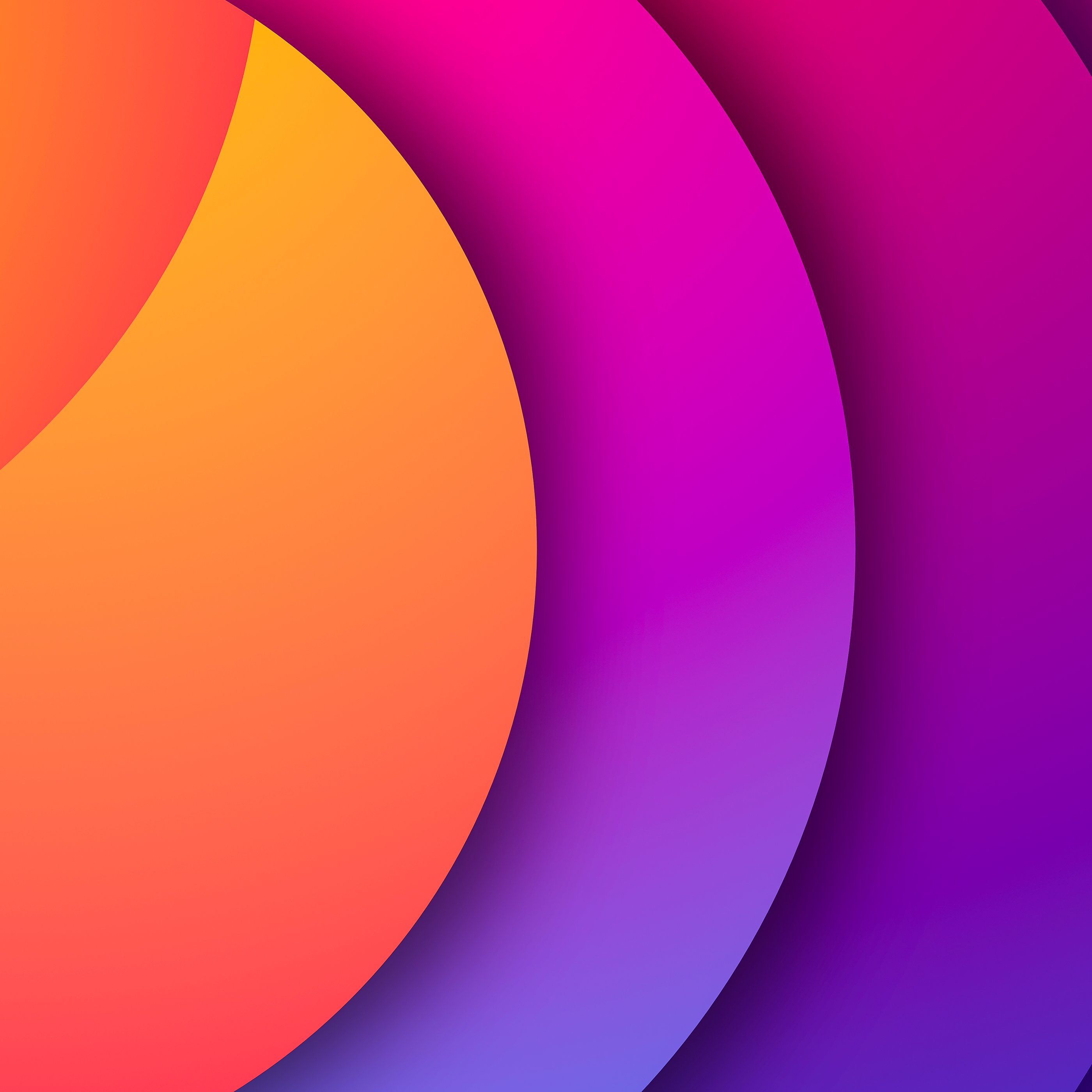 Abstract shapes on a gradient background - Wallpapers for Samsung Galaxy Tab S9+ in 2800x2800 resolution