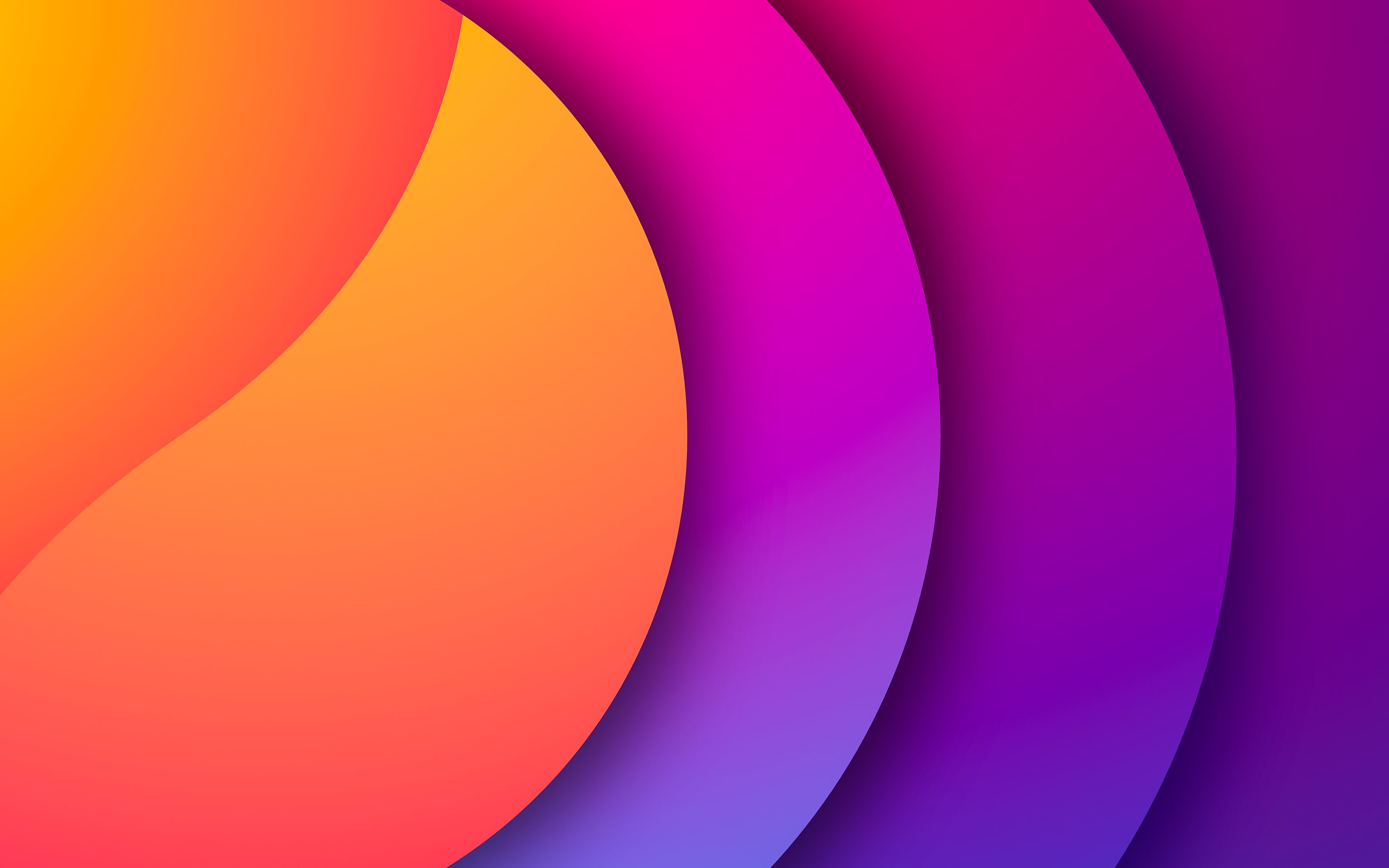 Abstract shapes on a gradient background - Wallpapers for Apple MacBook 16″ in 3072x1920 resolution