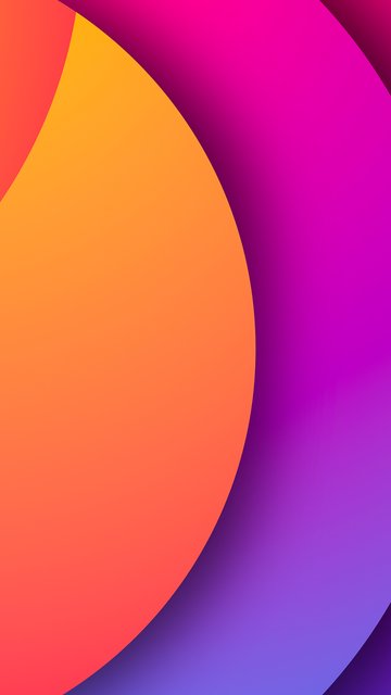 Abstract shapes on a gradient background - Wallpapers for Nokia, Samsung in 360x640 resolution